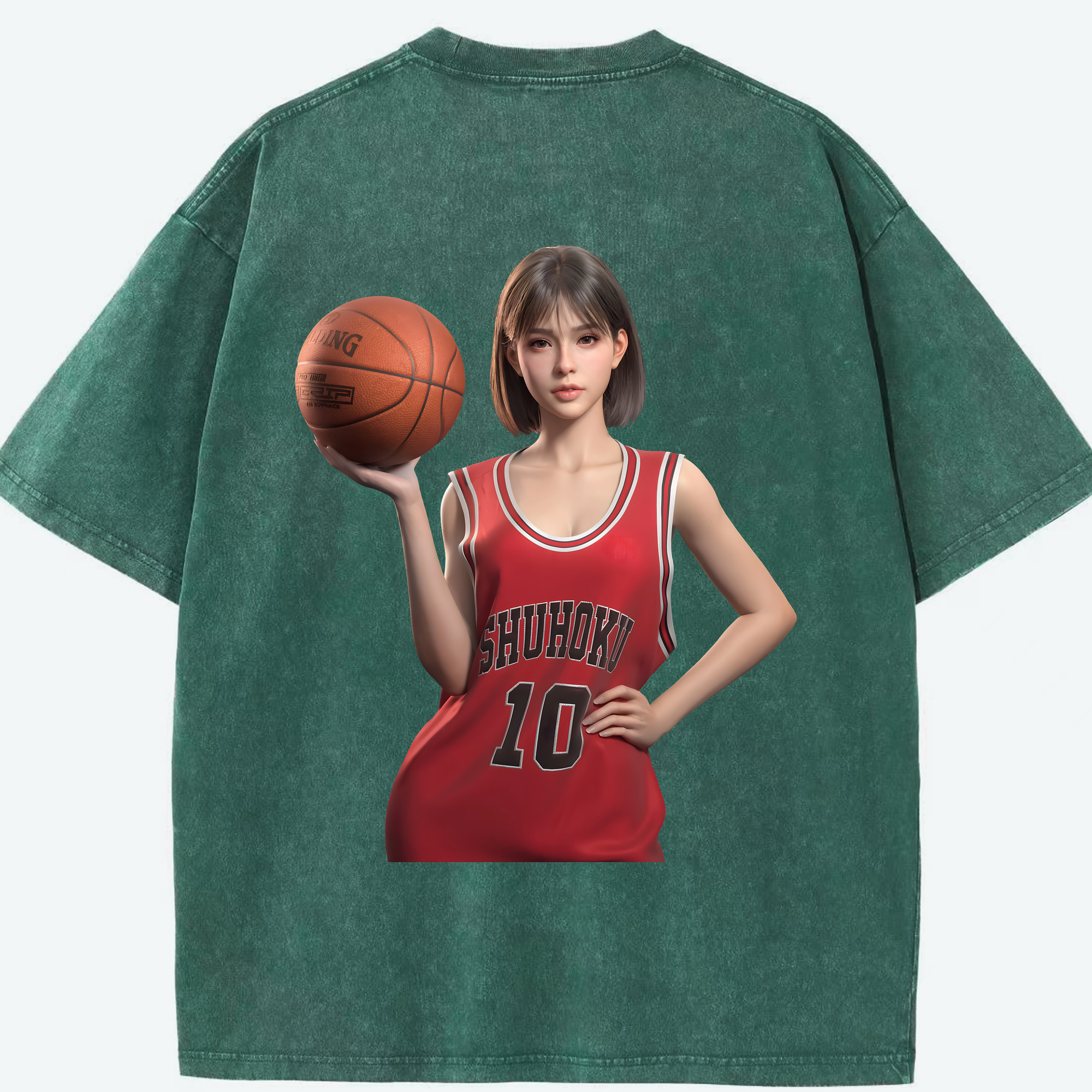 （画像用） SLAM DUNK／スラムダンク 綿100% ヴィンテージ風 半袖Tシャツ（背面プリント）